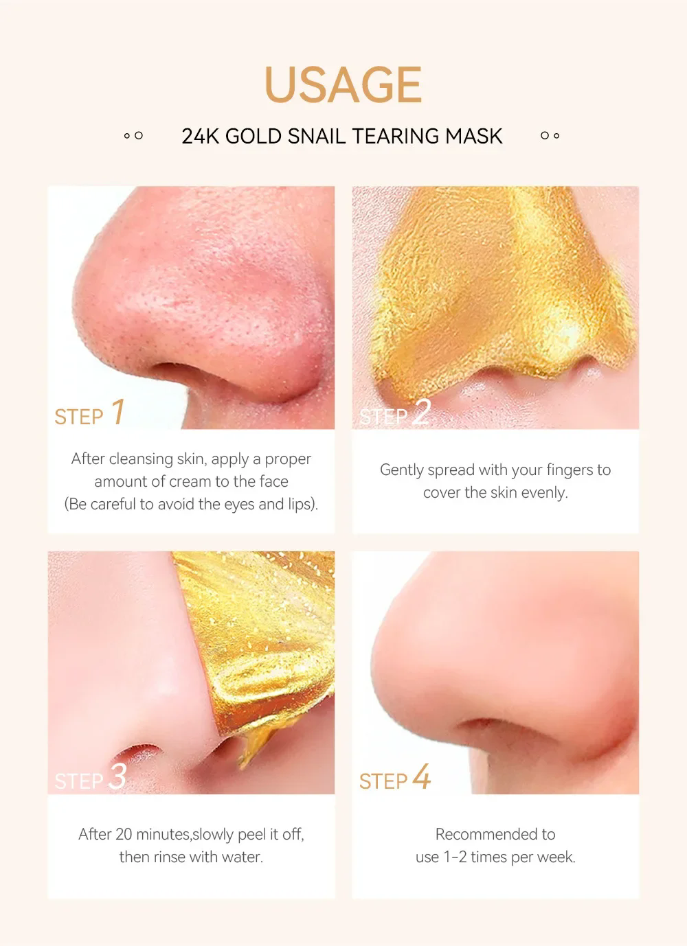 LAIKOU 24K Gold Sakura Peeling - Snail Cream Gel 리뷰 및 가격