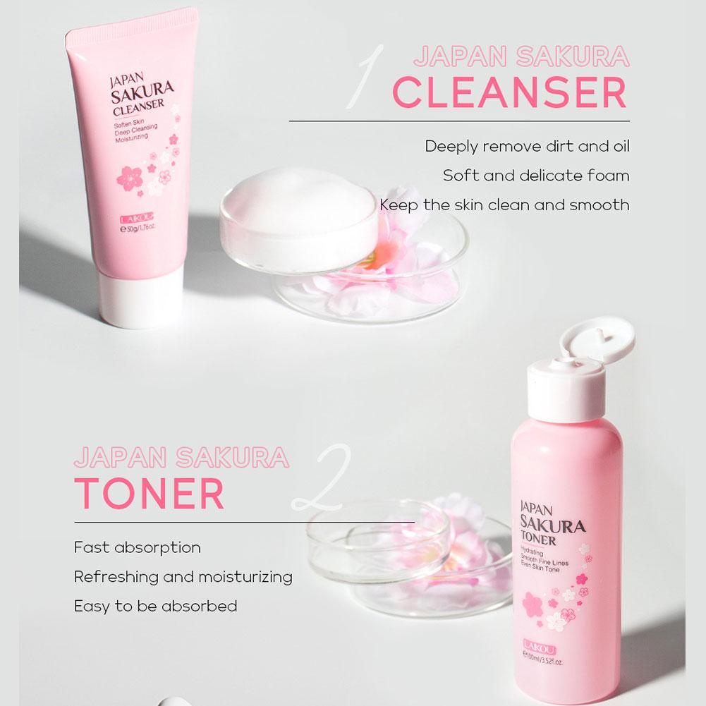 5/6pcs/set Japan Sakura Skin C - Skincare Glow 리뷰 및 가격